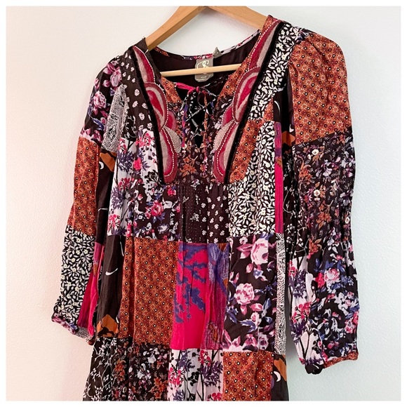 Anthropologie Arcata Patchwork Dress by One September XS - Picture 7 of 16
